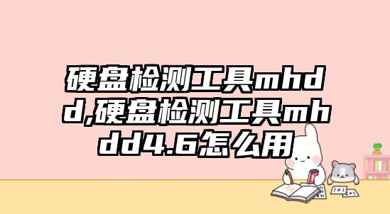 硬盤檢測(cè)工具mhdd,硬盤檢測(cè)工具mhdd4.6怎么用