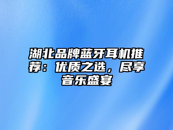 湖北品牌藍(lán)牙耳機(jī)推薦：優(yōu)質(zhì)之選，盡享音樂盛宴